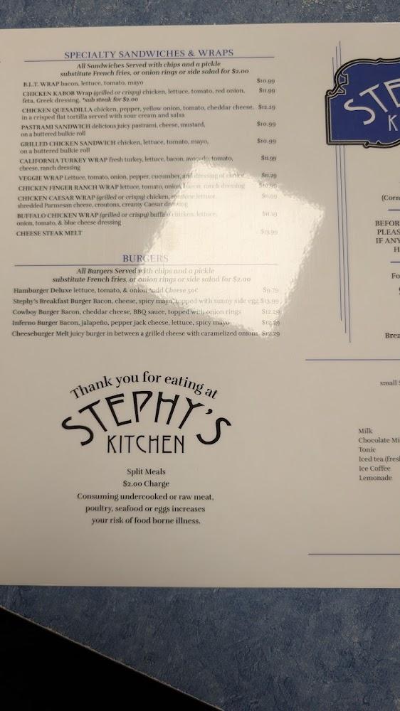 Stephy's Kitchen Menu image 3